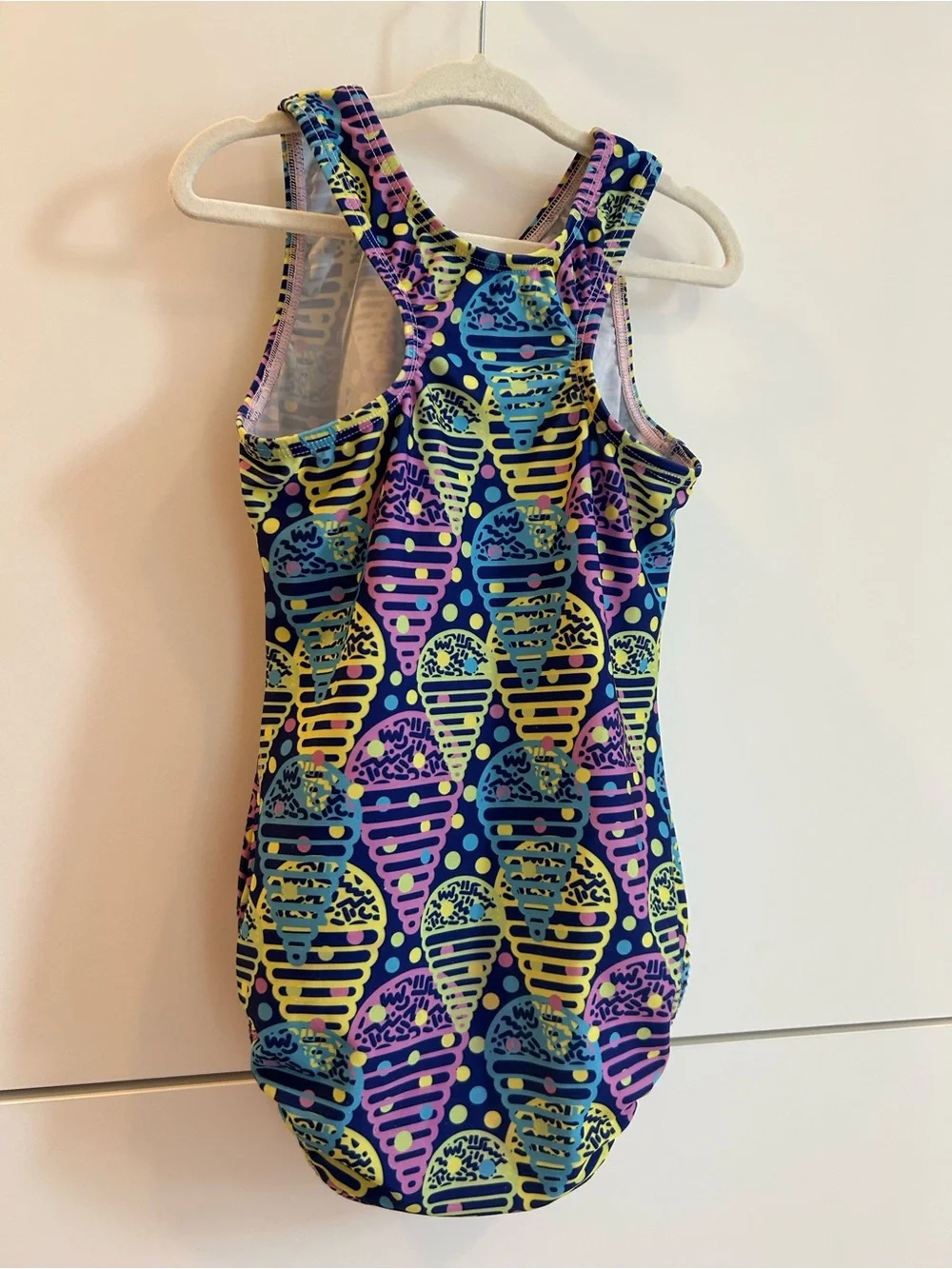 Snowflake Kids Multicolor Ice Cream Cone Gymnastics Leotard - Child’s Large